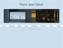 Tablet Screenshot of pierrejeangiloux.com